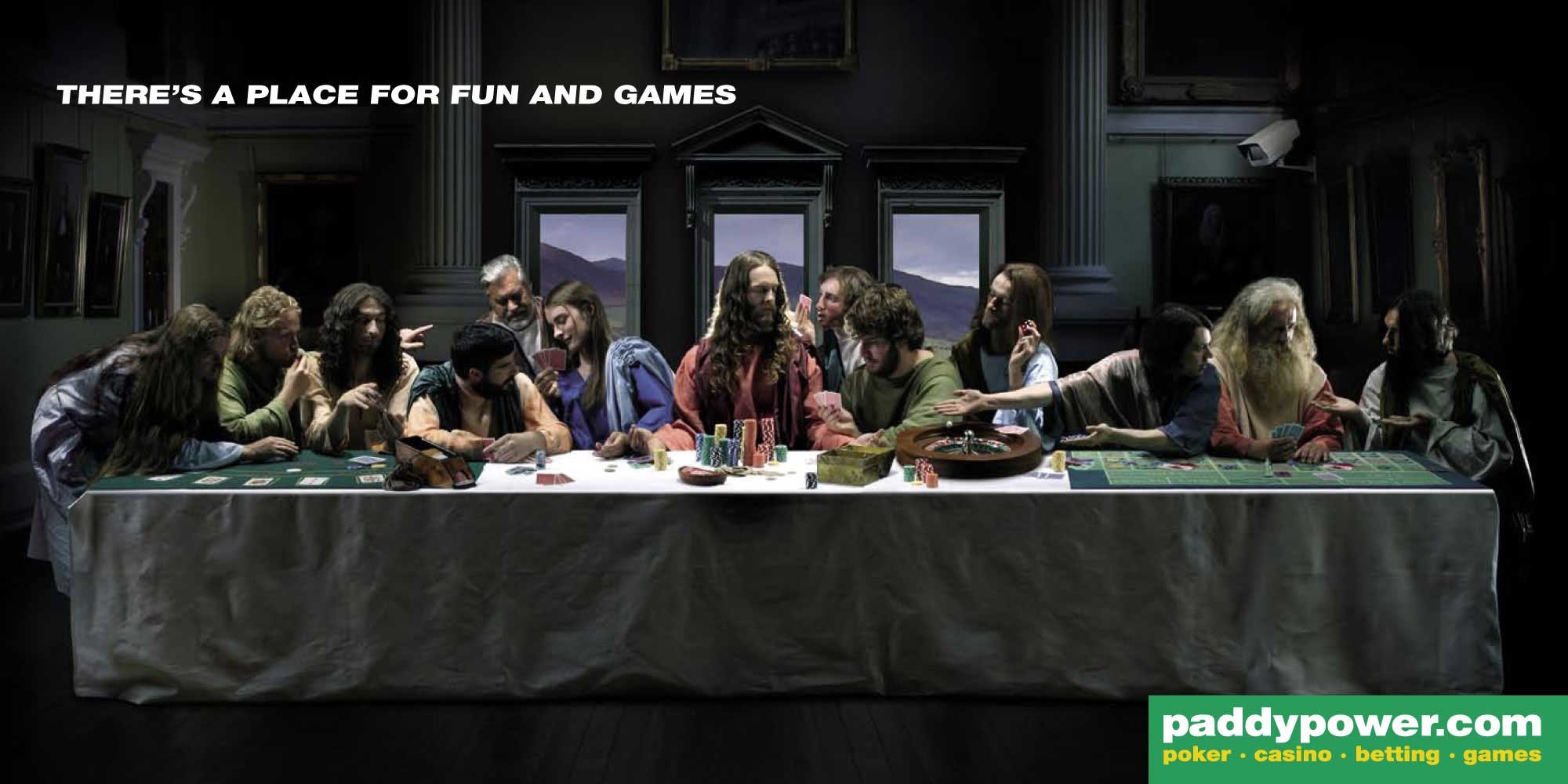 Paddy Power's last supper advert