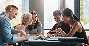 Study group working together