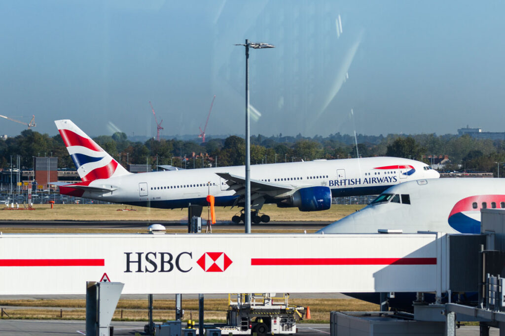 Airplane at heathrow airport