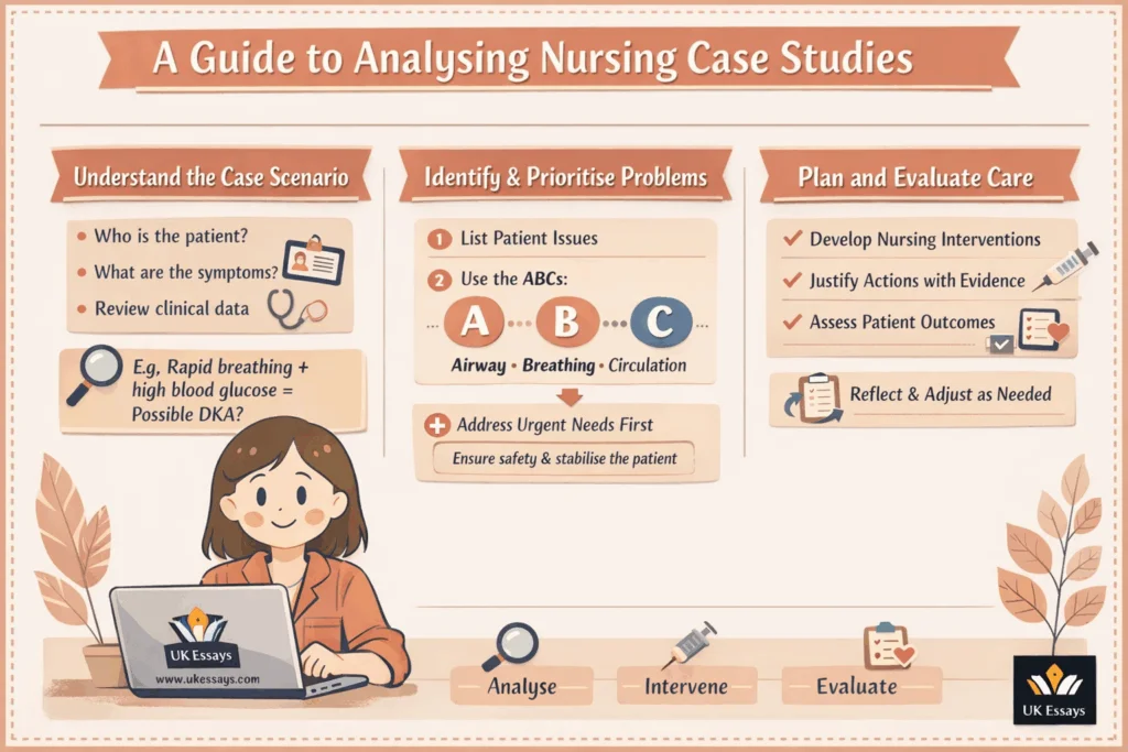 A guide to nursing case studies diagram