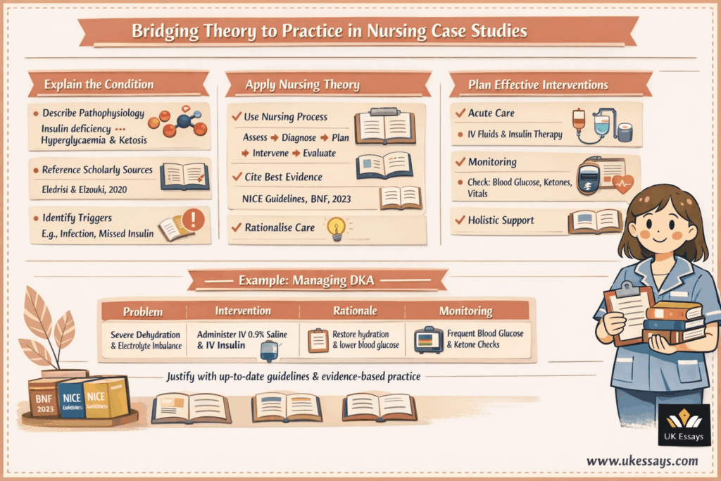 Bridging theory and practice in nursing infographic
