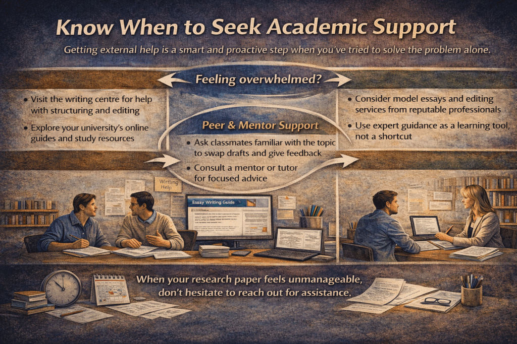 Ways to seek academic support for research paper writing