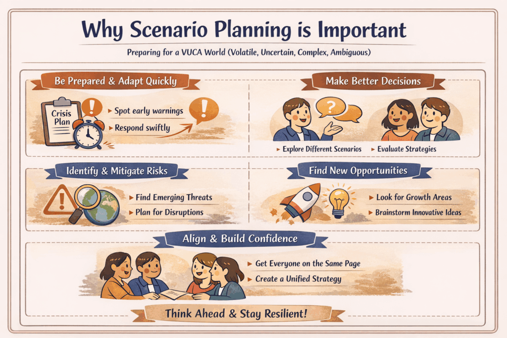 Why scenario planning is important diagram