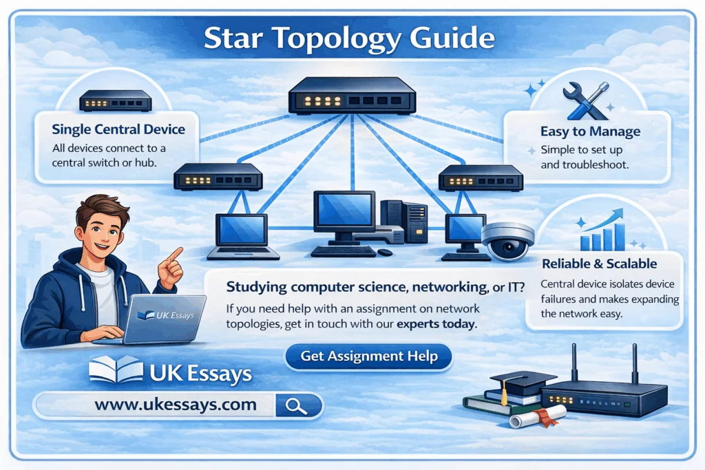 Star Topology Explained How Devices Connect Through a Central Switch