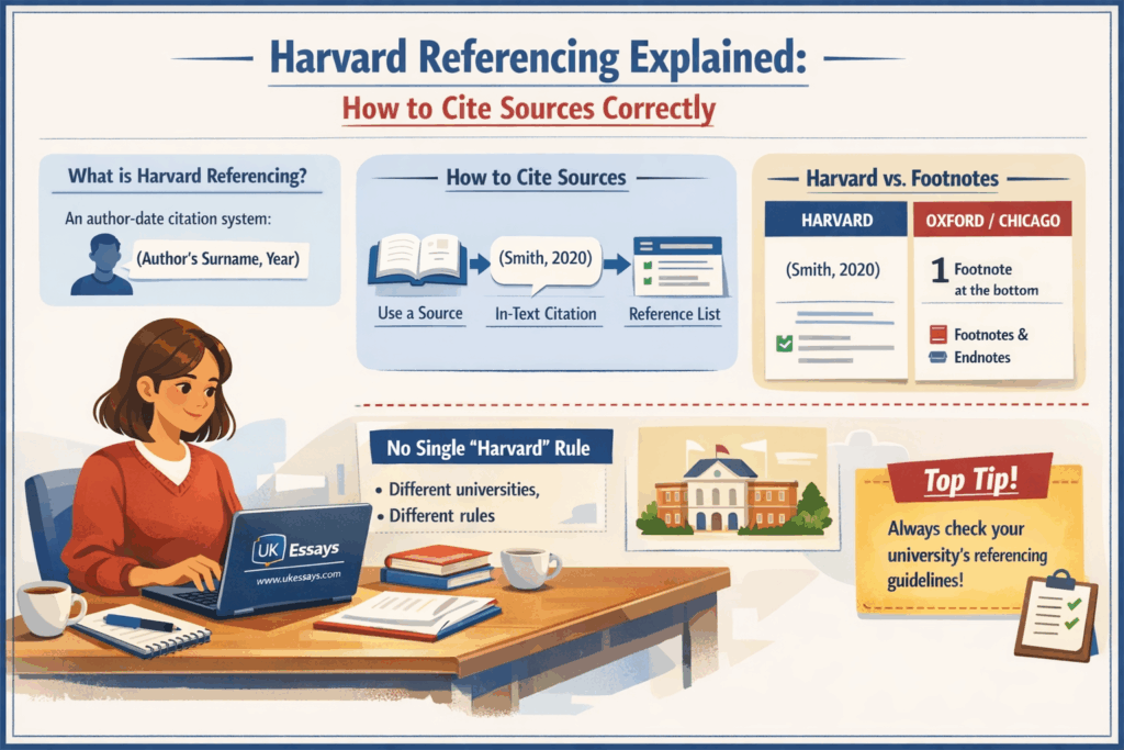 What is Harvard referencing infographic